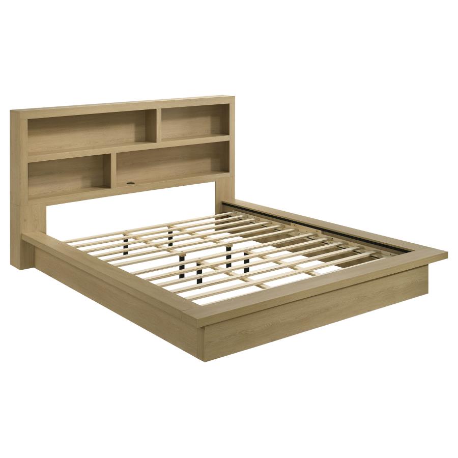 Hendricks 5-piece Eastern King Bedroom Set Light Oak
