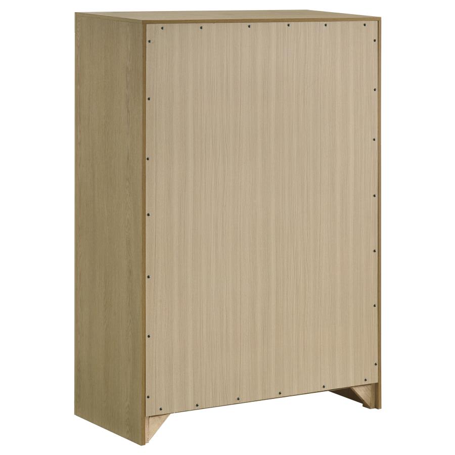 Hendricks 5-piece Eastern King Bedroom Set Light Oak