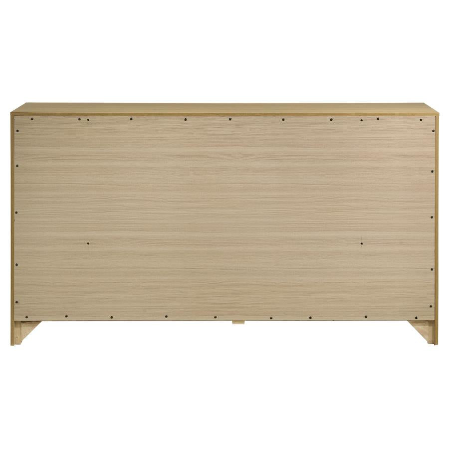 Hendricks 6-drawer Bedroom Dresser Storage Cabinet Light Oak