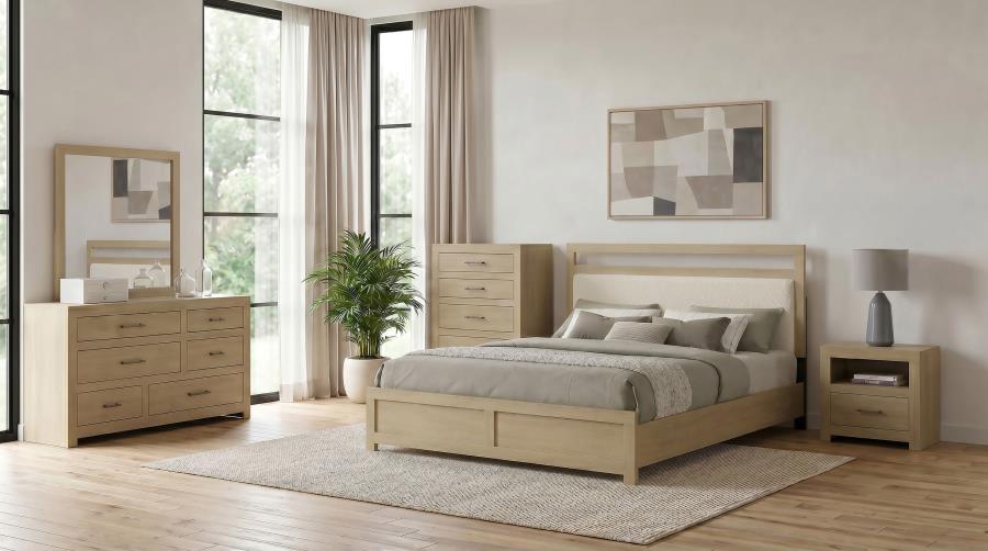 Hendricks Dresser Mirror Light Oak