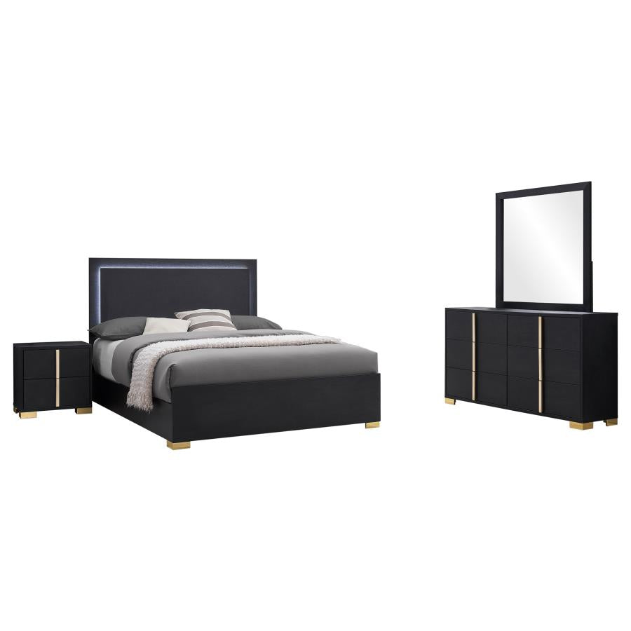 Marceline 4-piece Full Bedroom Set Black