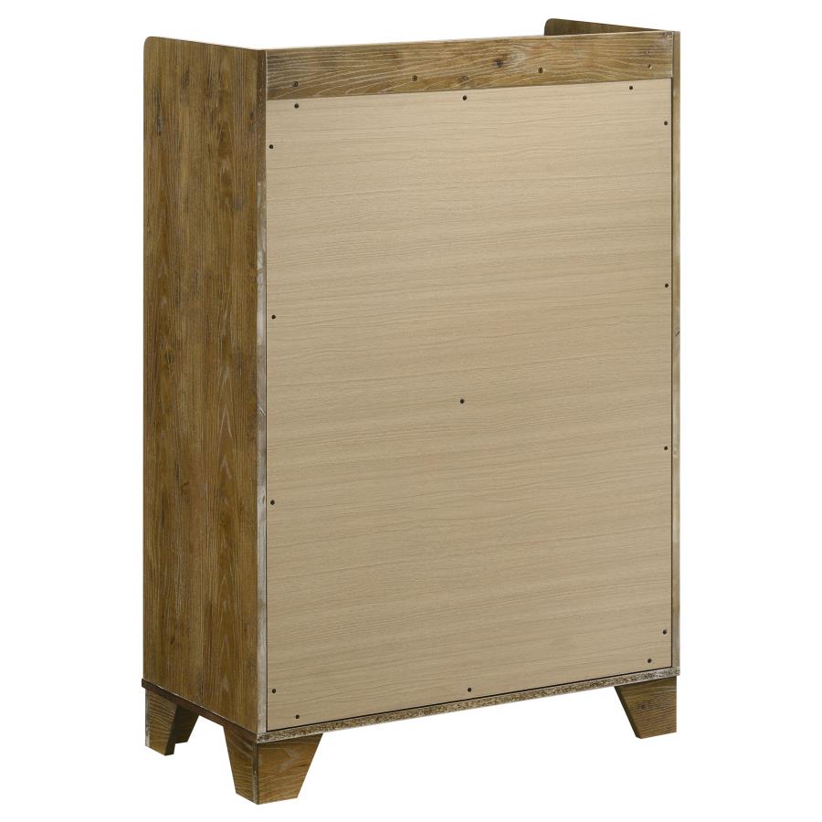 Henderson 5-piece Eastern King Bedroom Set Medium Oak