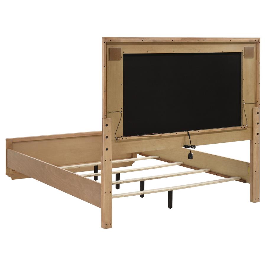 Leanne 5-piece Queen Bedroom Set Light Oak