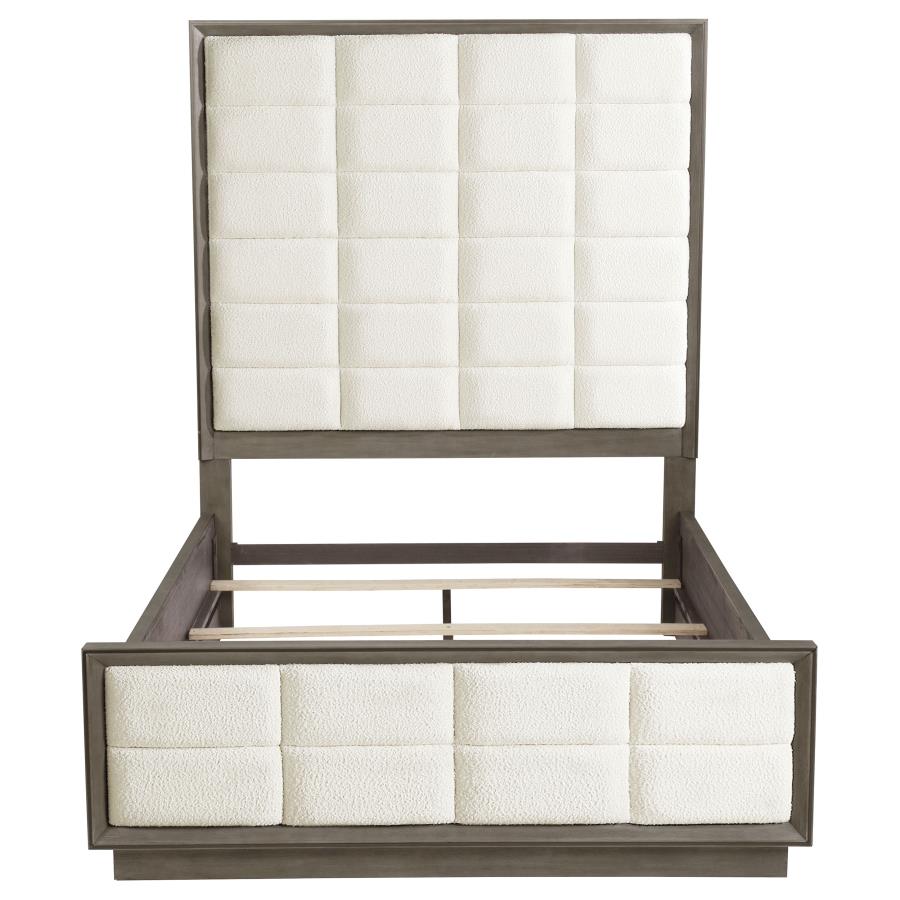 Durango 80-inch Queen Panel Bed Taupe Oak