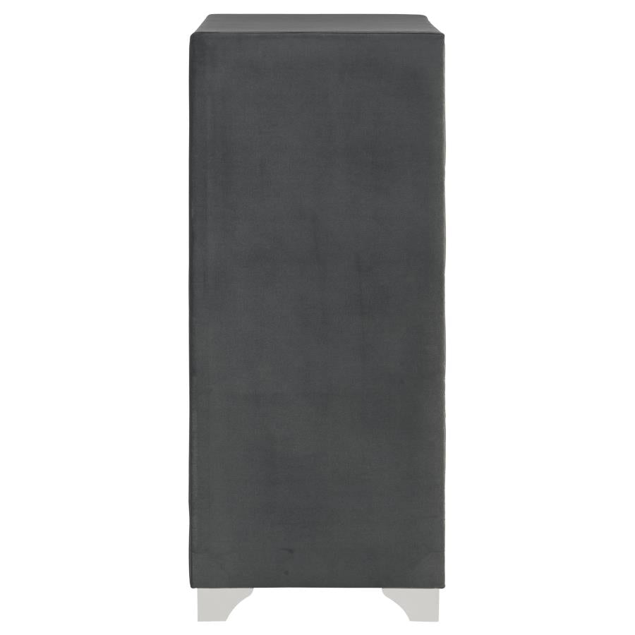Melody 5-drawer Bedroom Chest Grey