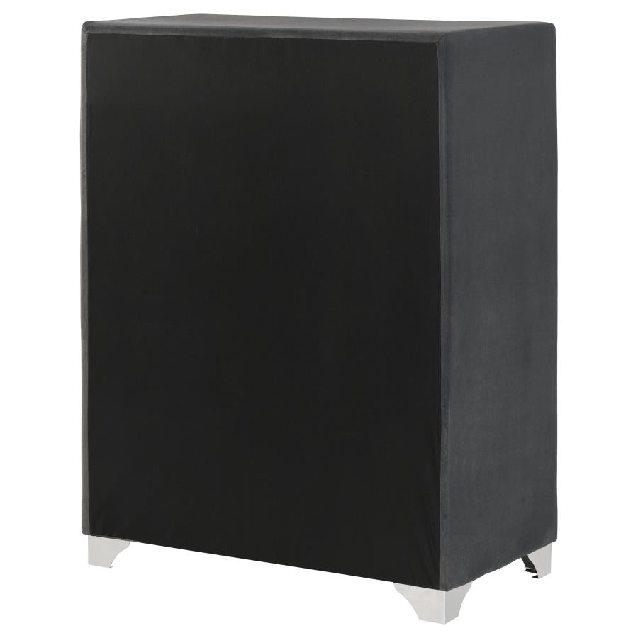 Melody 5-drawer Bedroom Chest Grey