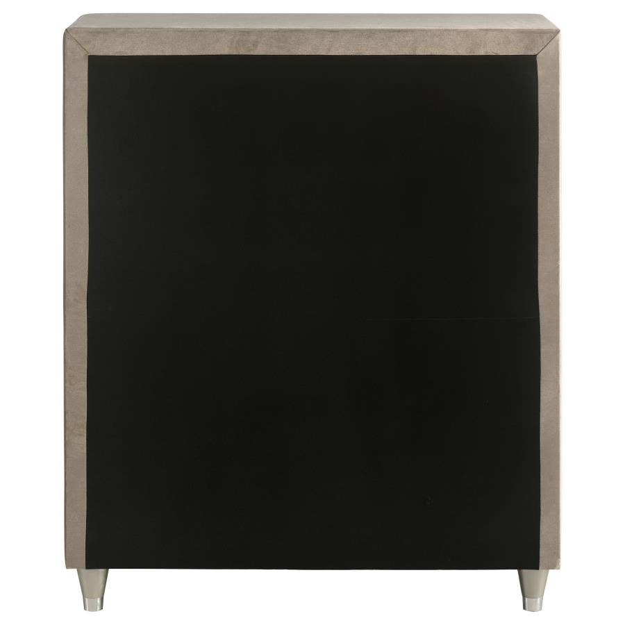 Antonella 5-drawer Bedroom Chest Ivory and Camel
