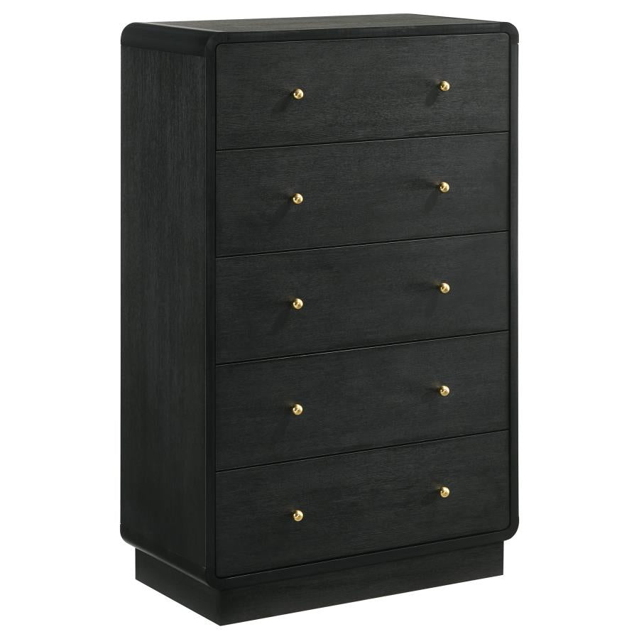 Cavelle 5-piece Full Bedroom Set Black
