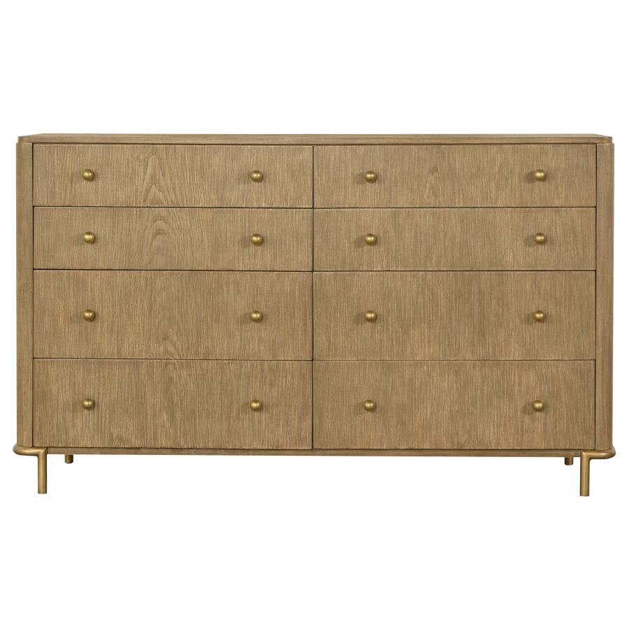 Arini 5-piece Eastern King Bedroom Set Cream and Sand Wash