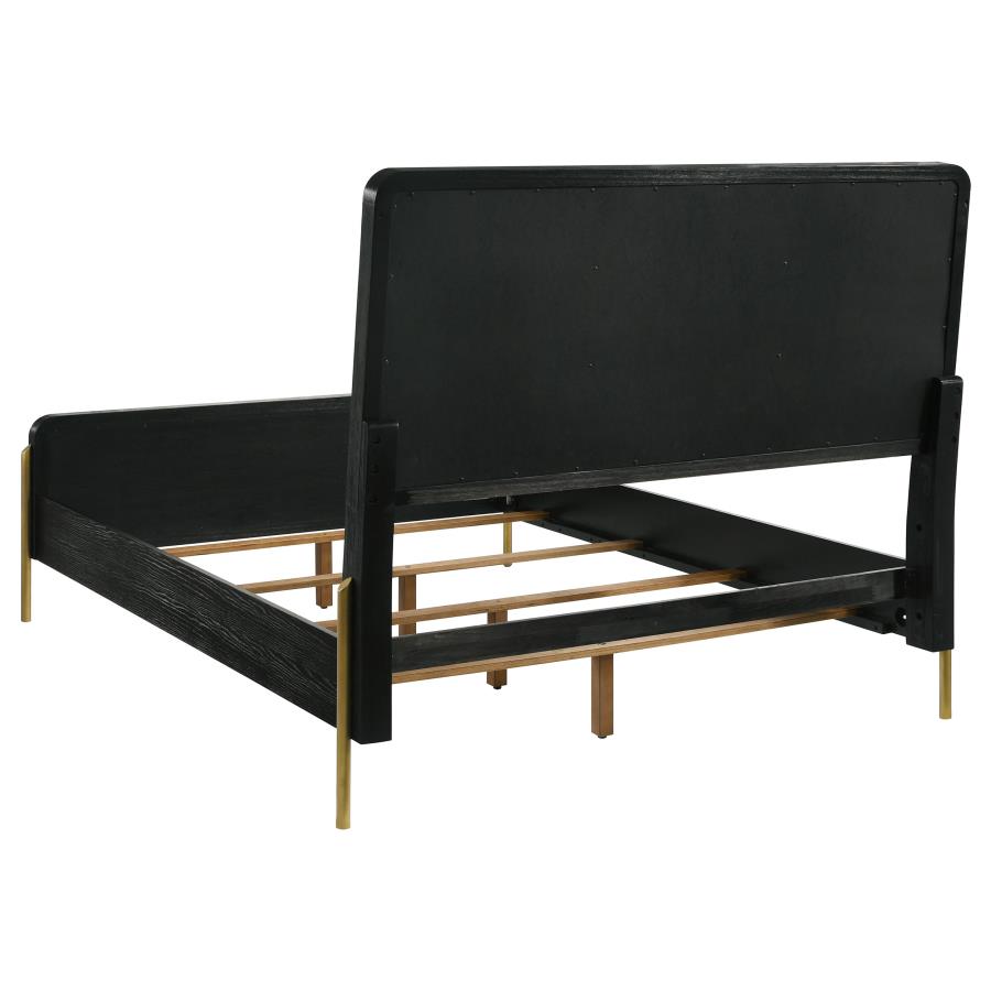 Arini 56-inch Queen Panel Bed Cream and Black