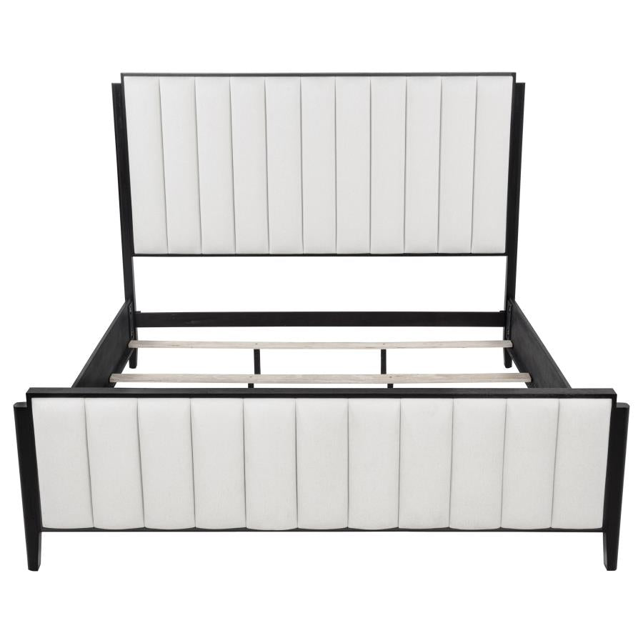 Brookmead 60-inch Upholstered Eastern King Bed Black