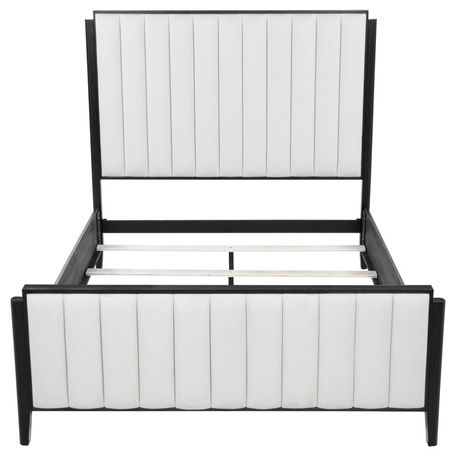 Brookmead 60-inch Upholstered Queen Bed Black