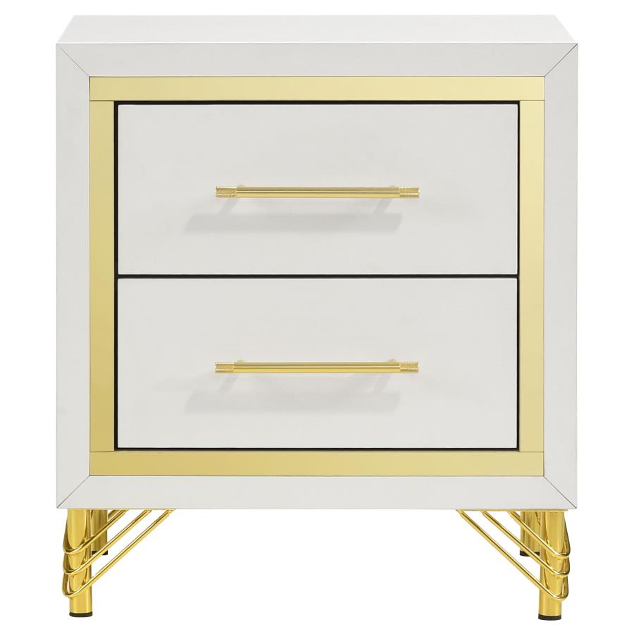Lucia 3-piece Queen Bedroom Set Beige and White