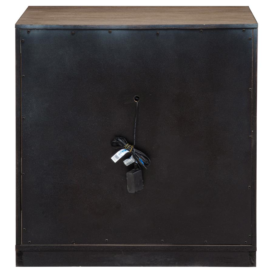 Kenora 1-drawer Nightstand Bedside Table Barley Brown