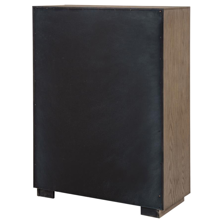 Kenora 5-drawer Bedroom Chest Barley Brown