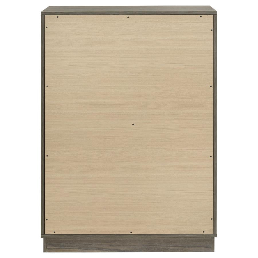 Fenwick 4-drawer Chest of Drawers Grey Oak