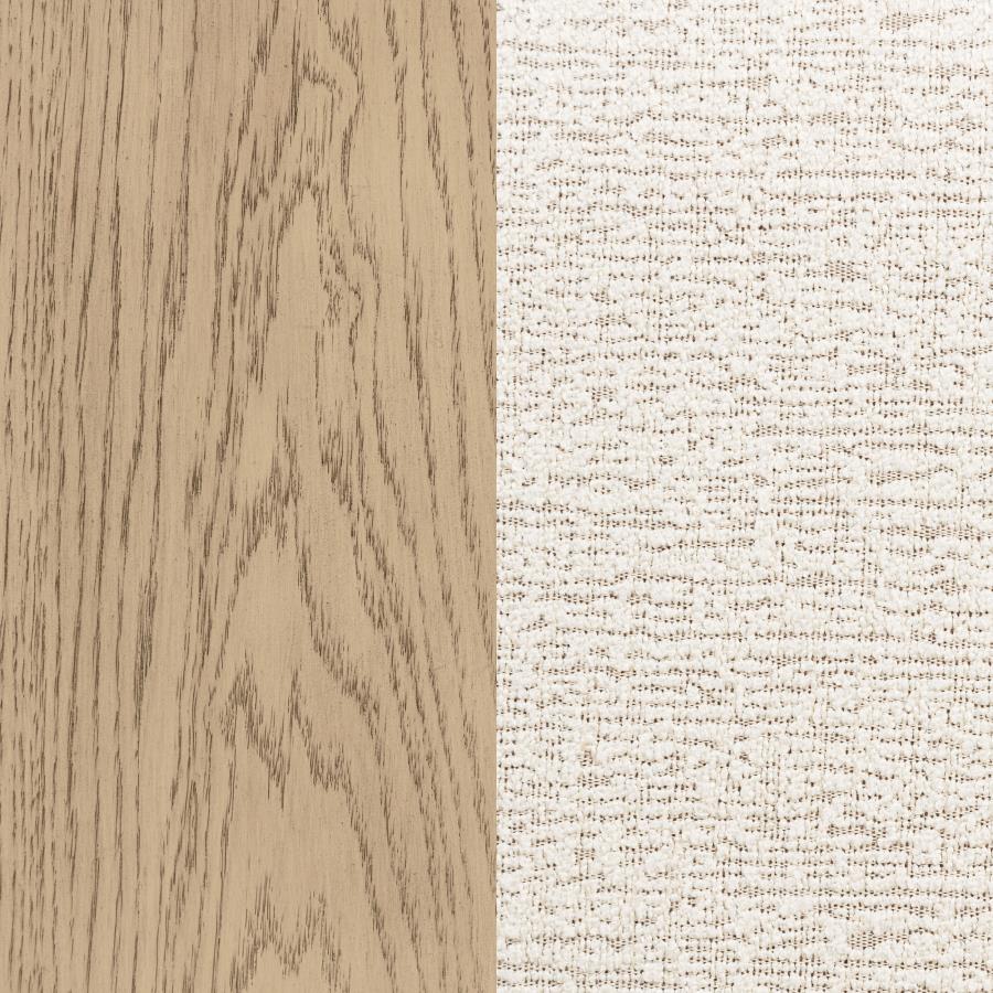 Kailani 52-inch Queen Wingback Bed Beige Oak