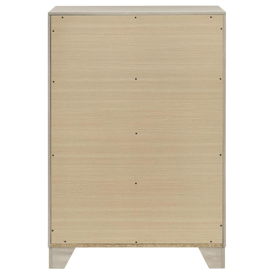 Trenton 4-drawer Bedroom Chest of Drawers Rustic Cream