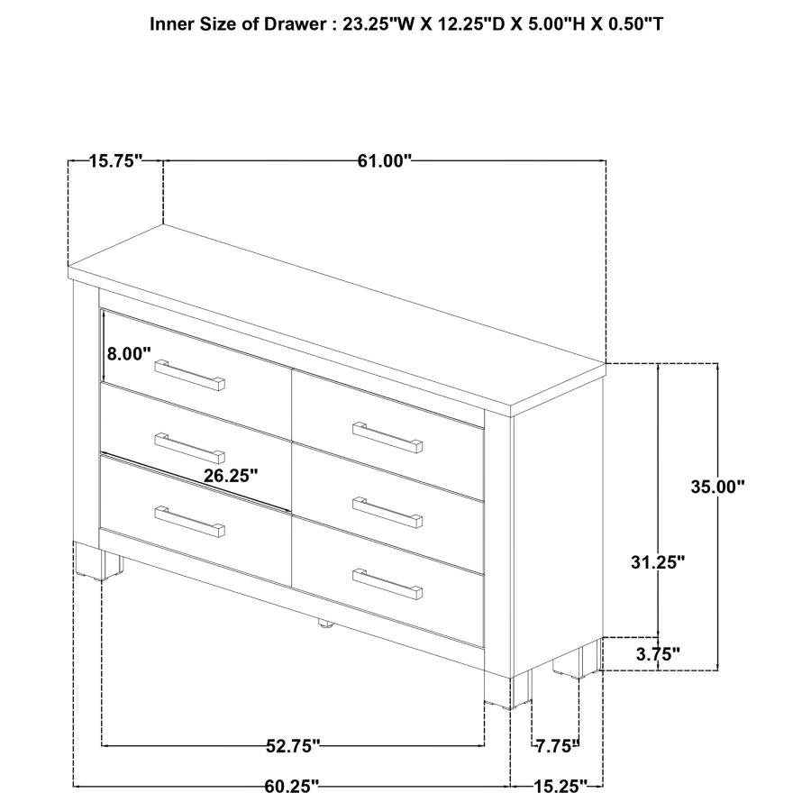 Oakglen 4-piece Queen Bedroom Set Weathered Oak