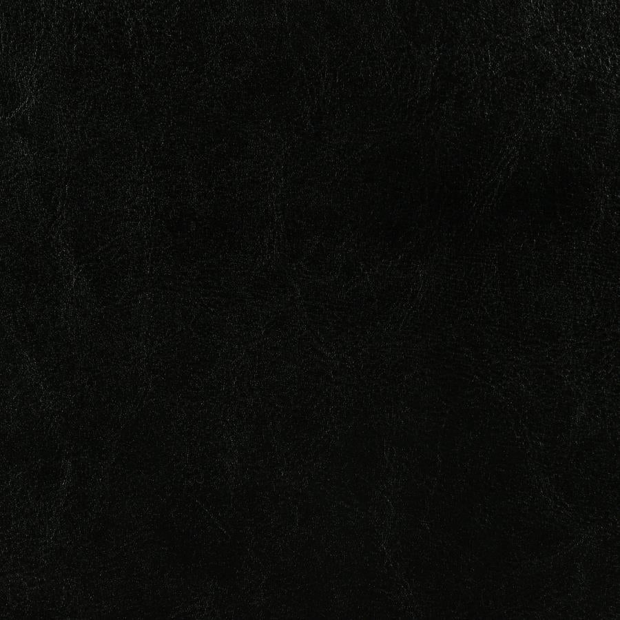 Dorian Faux Leather Upholstered Queen Panel Bed Black