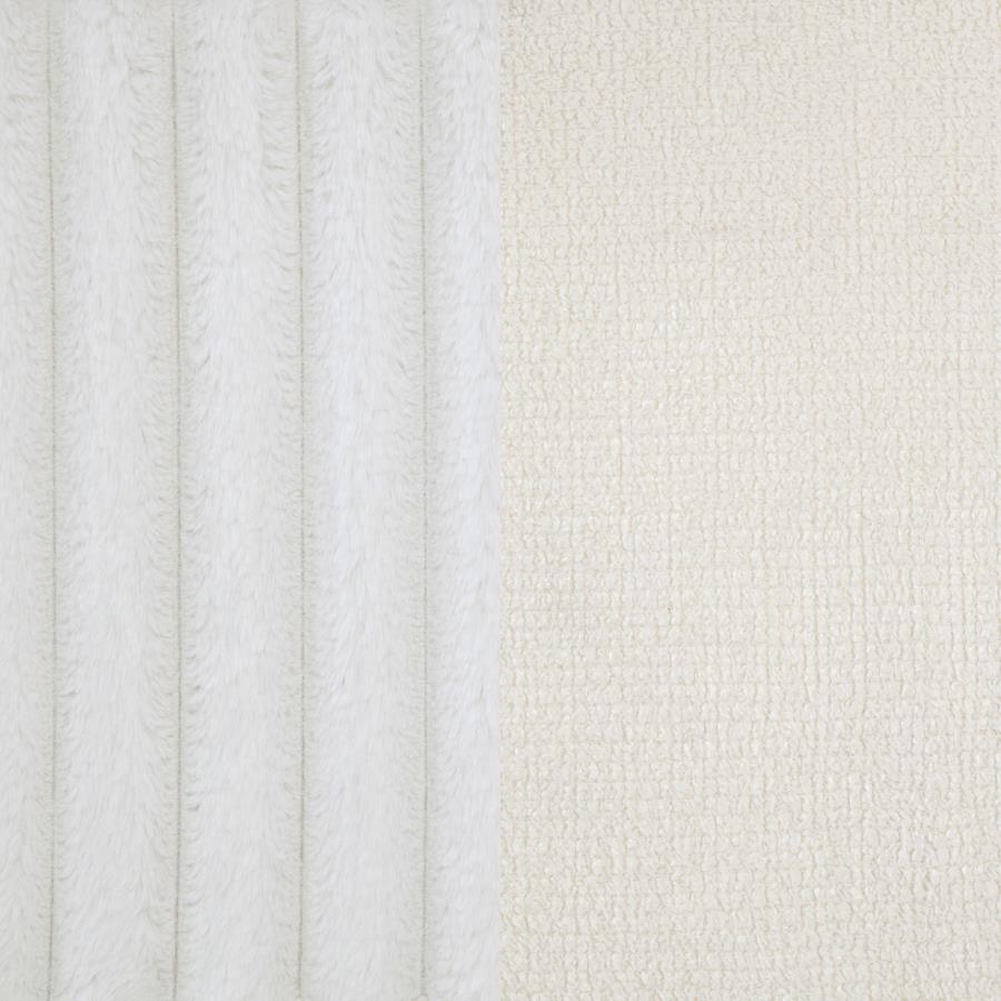 Natasha 65-inch Upholstered Eastern King Wingback Bed Cream