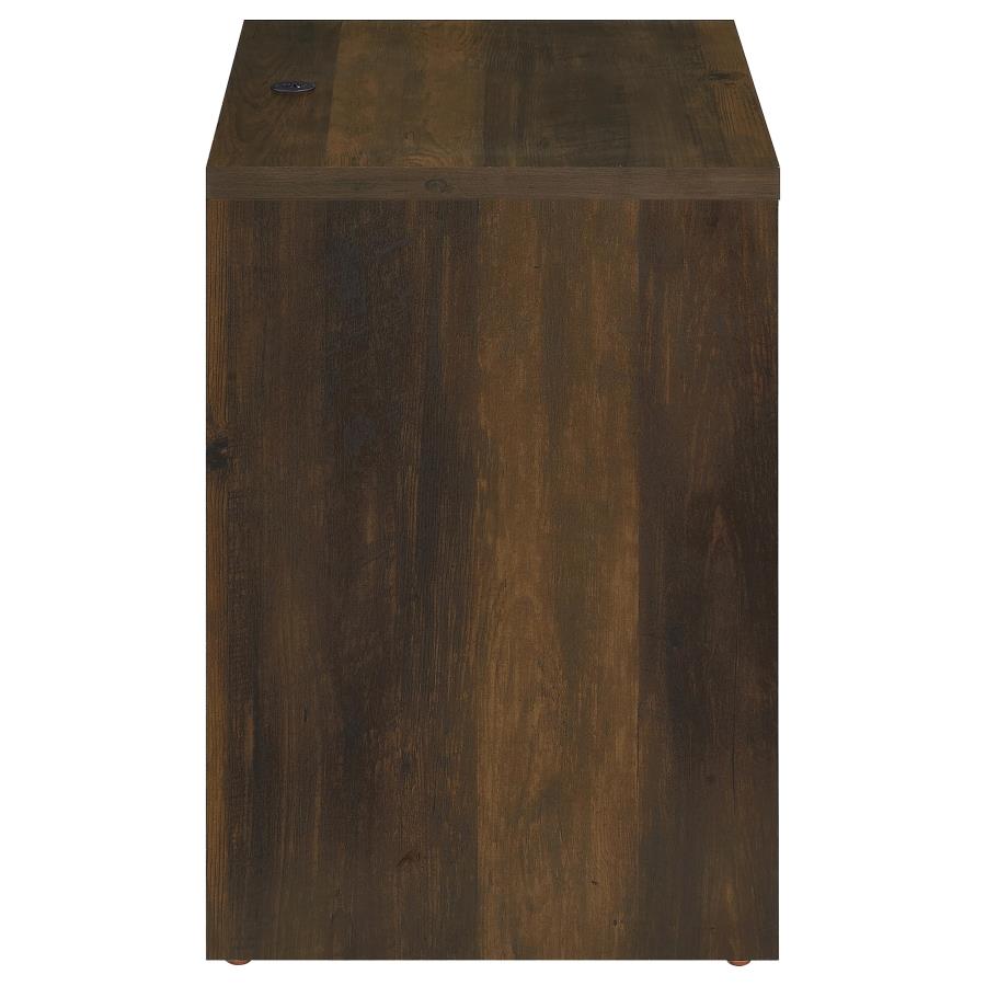 Westpark 2-drawer Nightstand LED Lights and USB Dark Pine