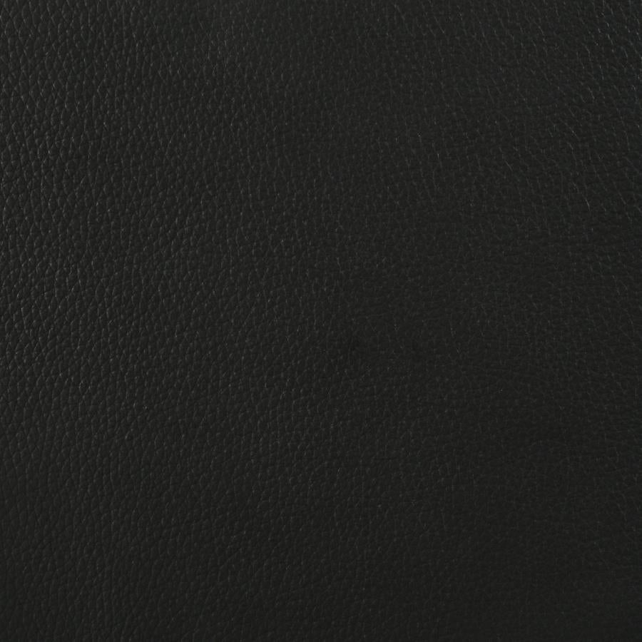 Medley Genuine Leather Queen Panel Platform Bed Black