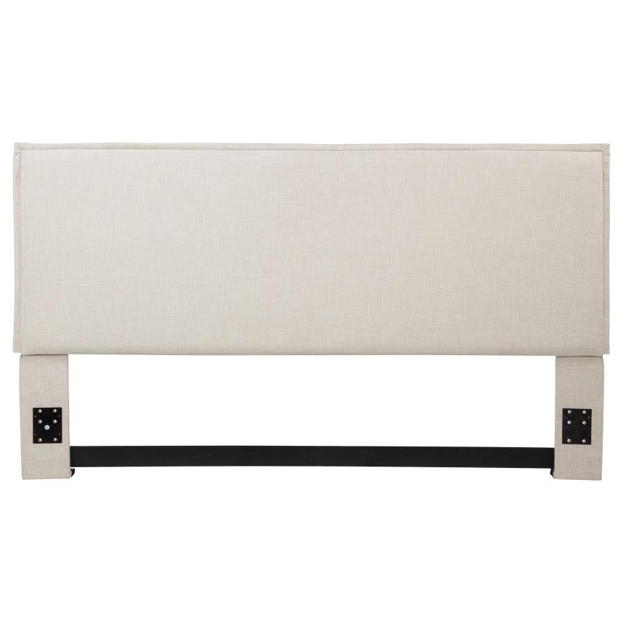 Izzy Upholstered King Panel Headboard Sand