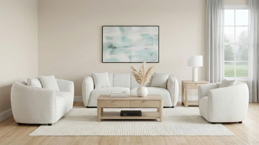 Aleisha Fabric Upholstered Sofa Sand