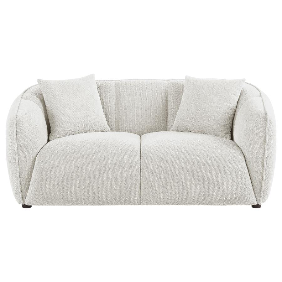 Aleisha Fabric Upholstered Loveseat Sand