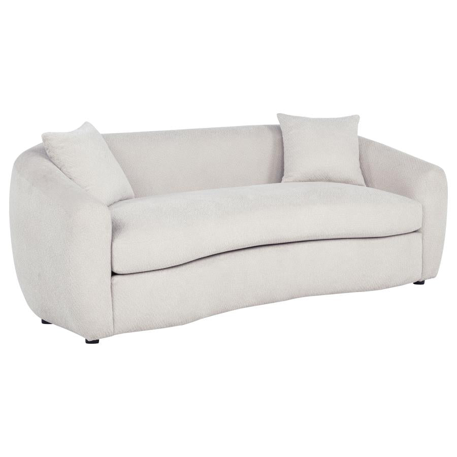 Isabella 2-piece Fabric Upholstered Sofa Set Sand