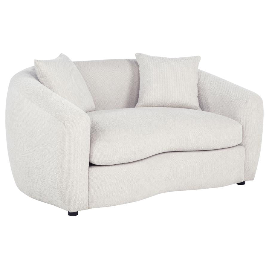 Isabella 2-piece Fabric Upholstered Sofa Set Sand