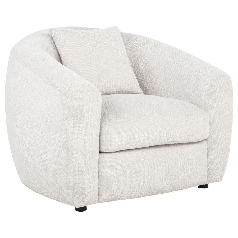 Isabella Fabric Upholstered Accent Chair Sand