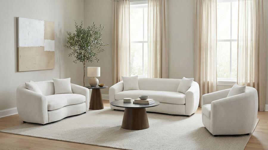 Isabella Fabric Upholstered Accent Chair Sand