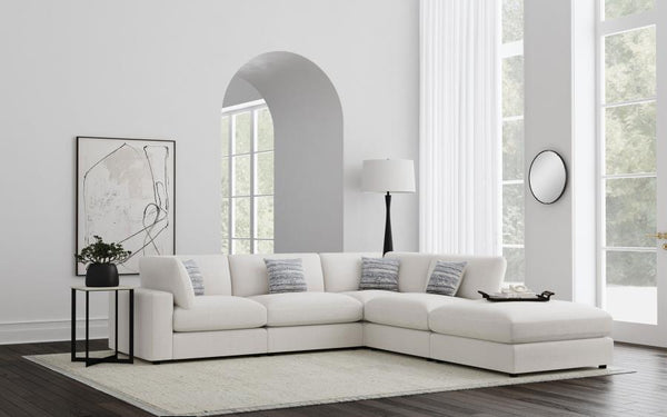 Serene 5-piece Upholstered Modular Sectional Sofa Beige