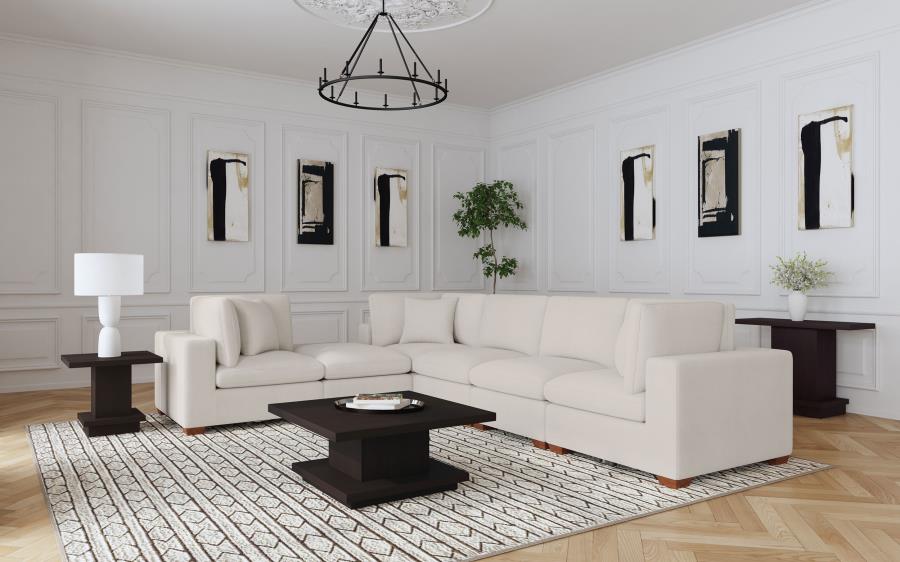 Lakeview Upholstered Armless Chair Ivory