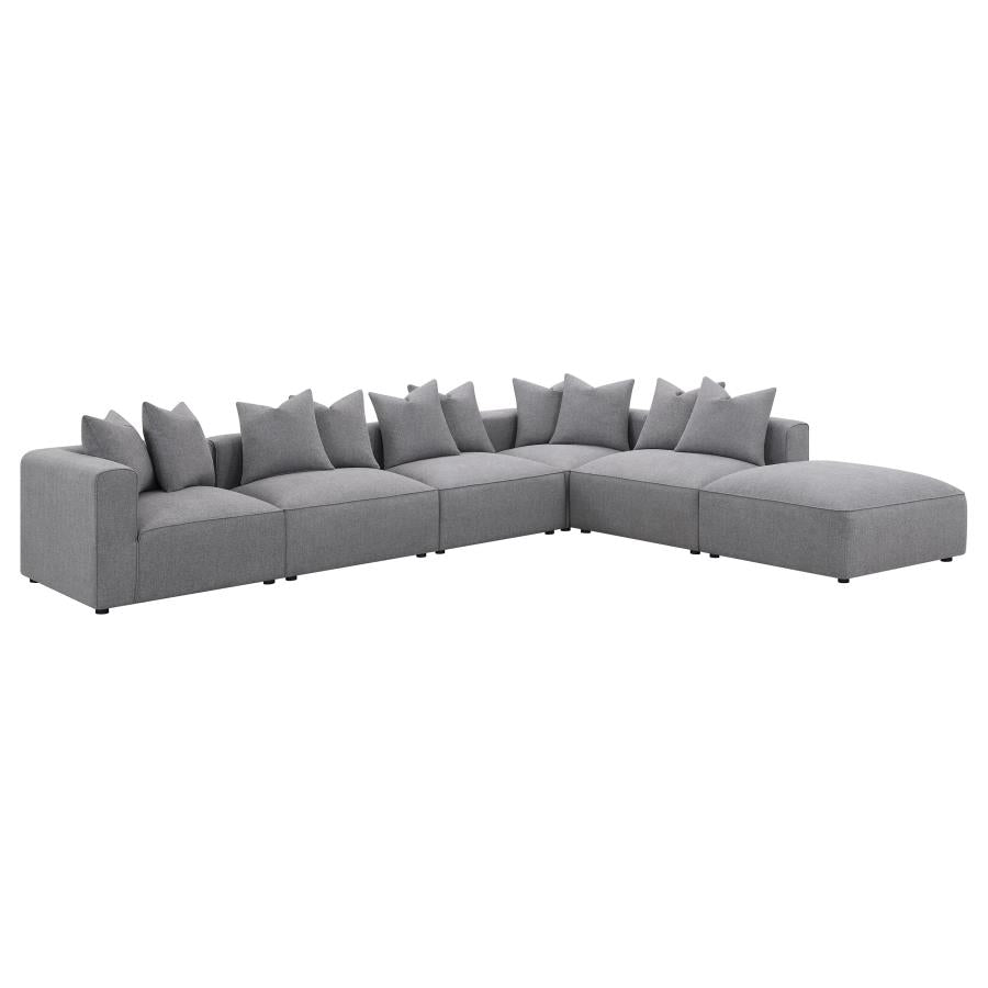 Jennifer Upholstered Corner Chair Grey