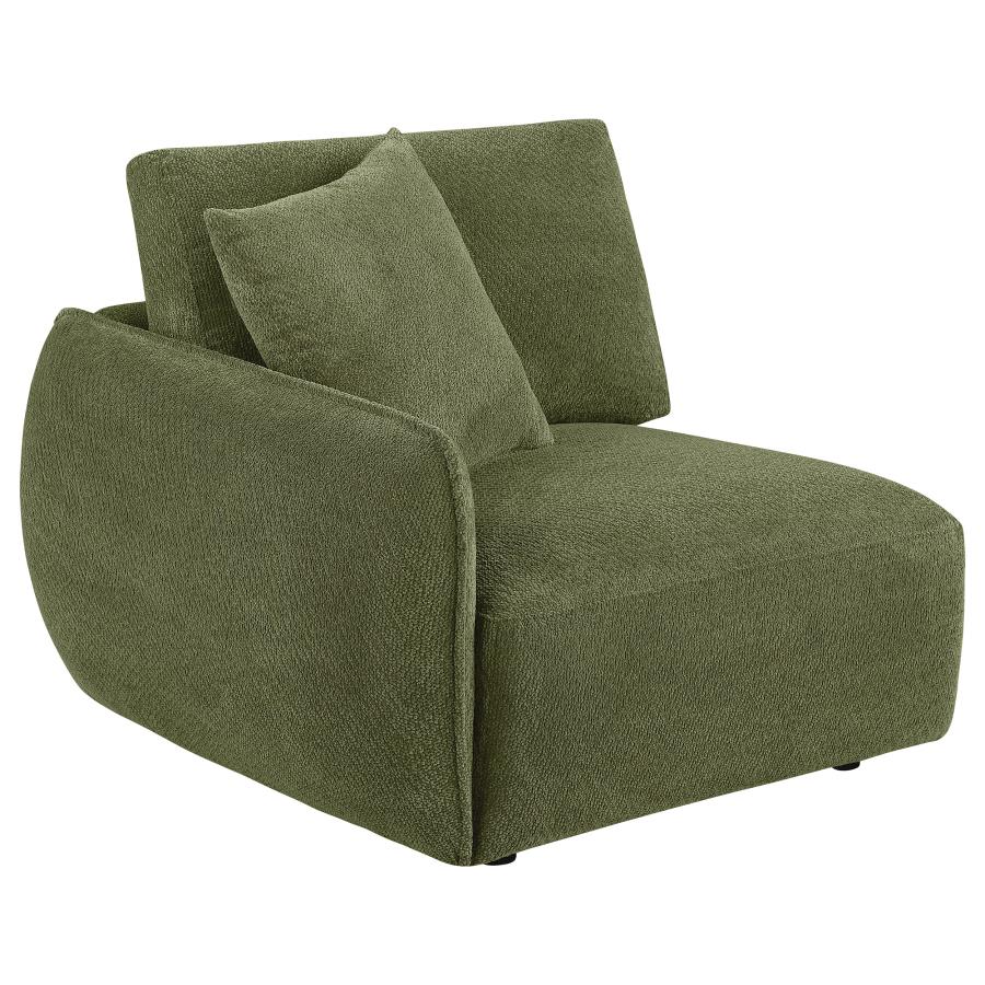 Elysia 6-piece Fabric Upholstered Modular Sectional Sofa Green