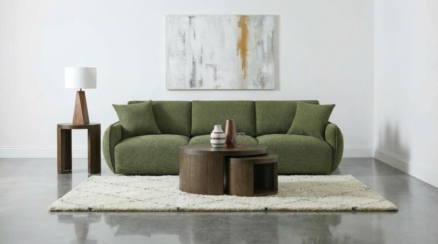 Elysia Fabric Upholstered Modular Lounge Sofa Green