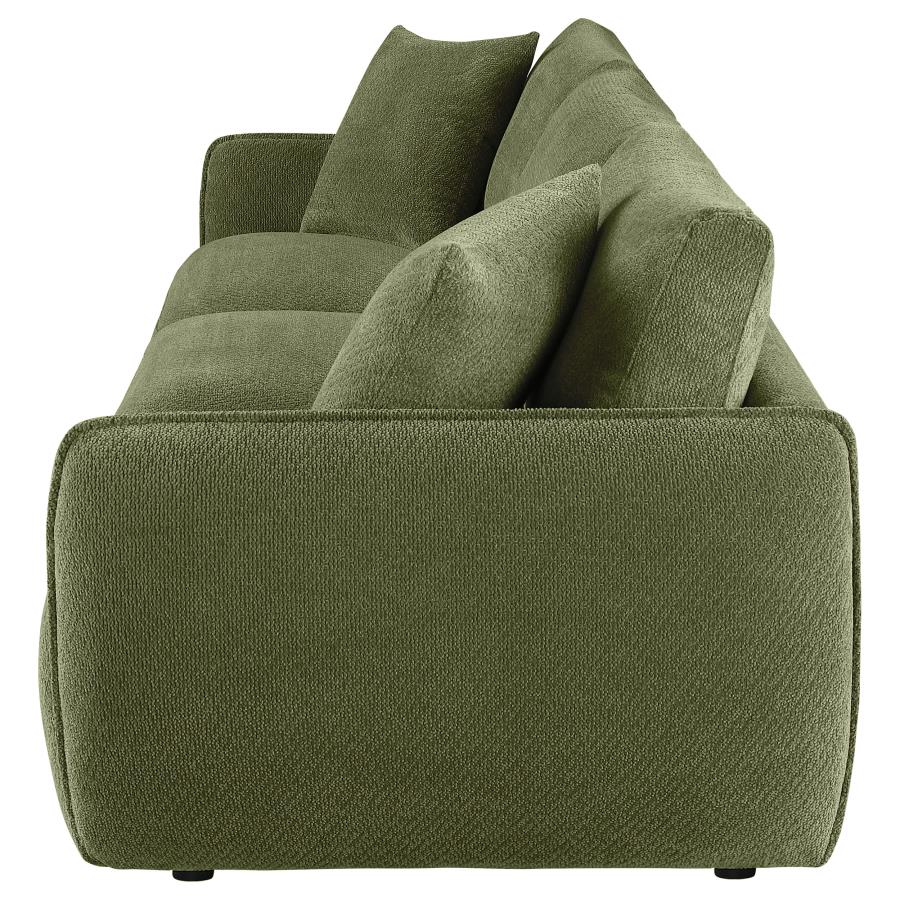Elysia Fabric Upholstered Modular Lounge Sofa Green