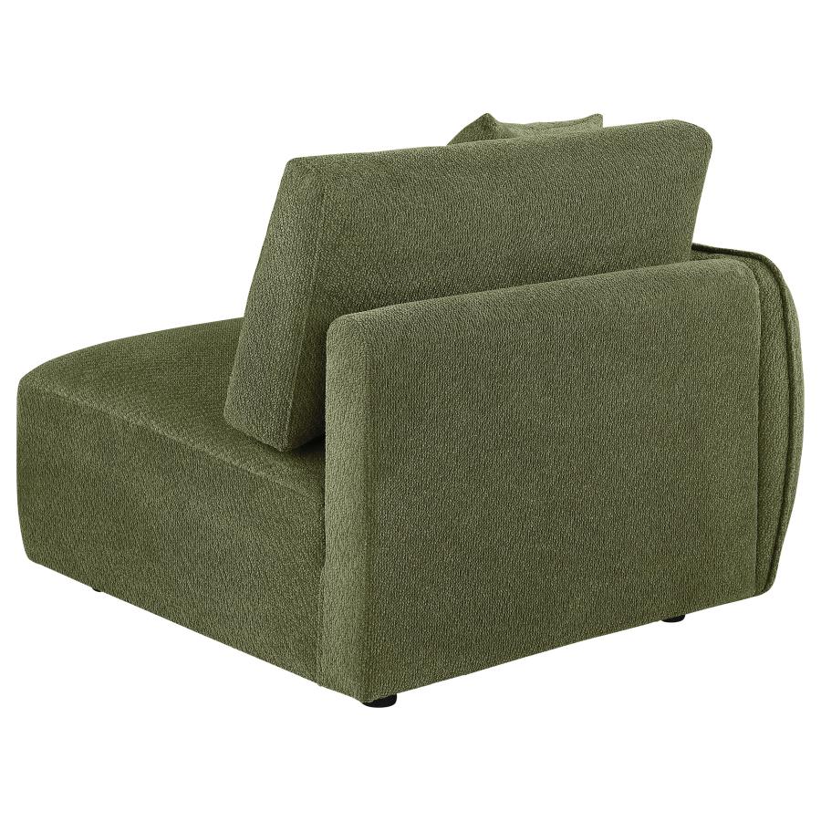 Elysia Fabric Upholstered Modular LAF Chair Green