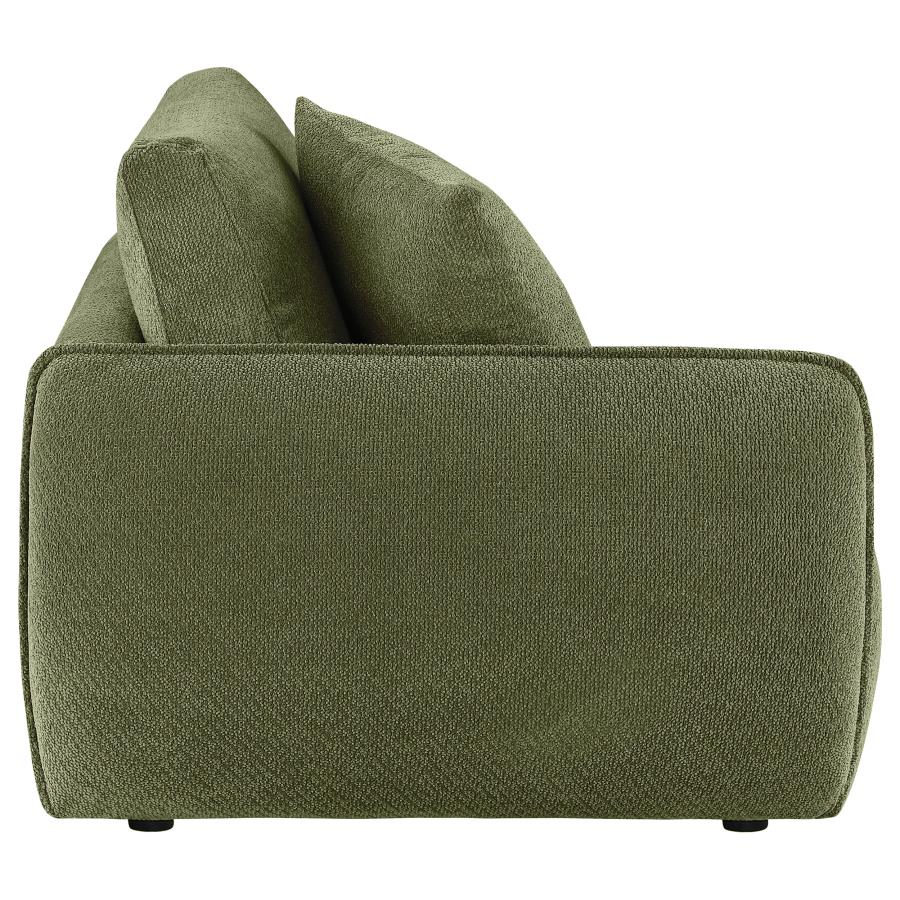 Elysia Fabric Upholstered Modular LAF Chair Green
