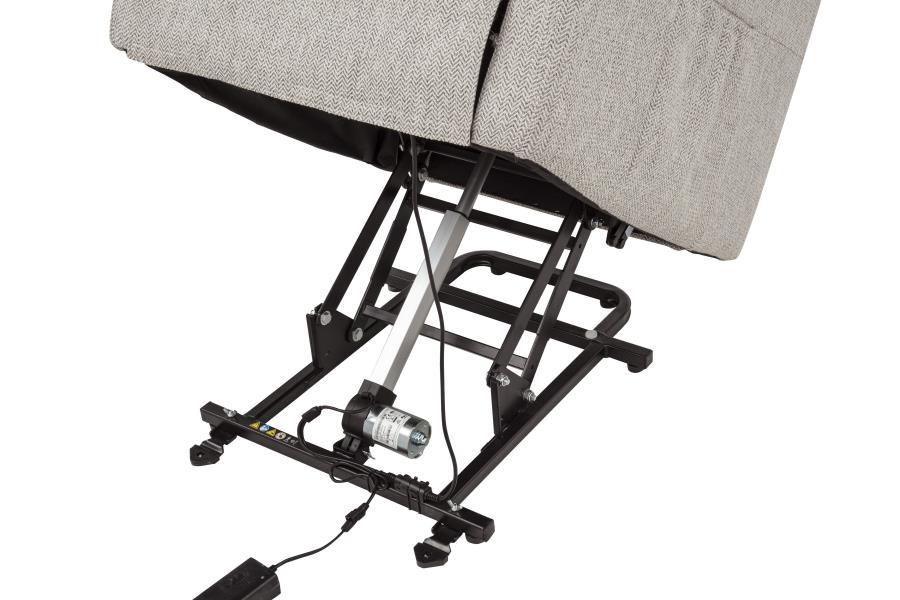 Dayes Upholstered Power Lift Recliner Chair Taupe