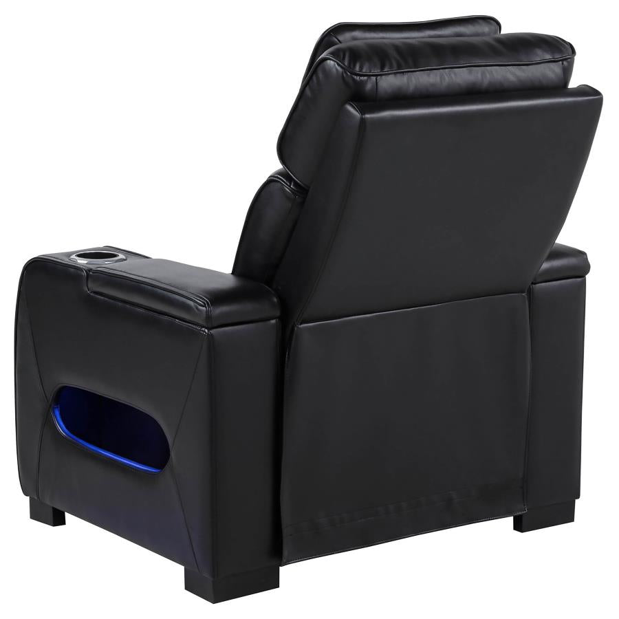 Zuma 3-Piece Dual Power Reclining Sofa Set with Bluetooth Black