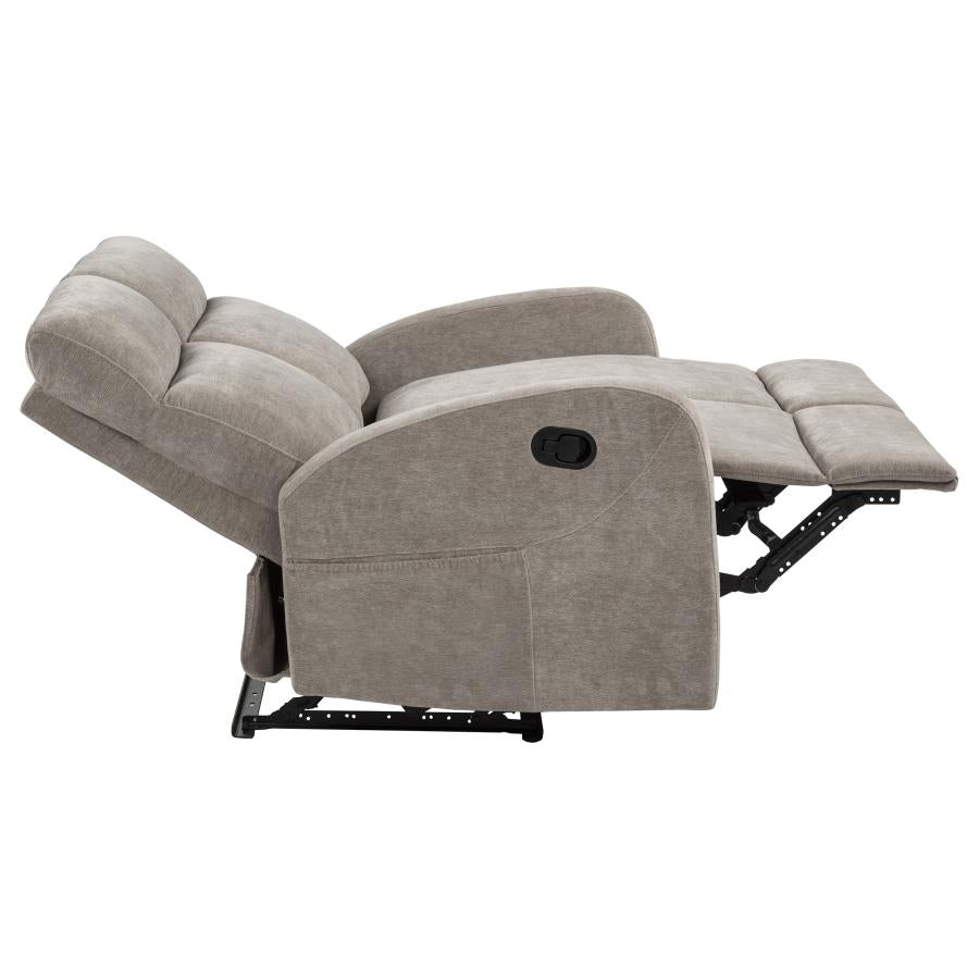 Hamilton 2-piece Chenille Manual Reclining Sofa Set Sand