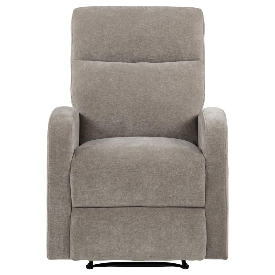 Hamilton Chenille Manual Recliner Sand