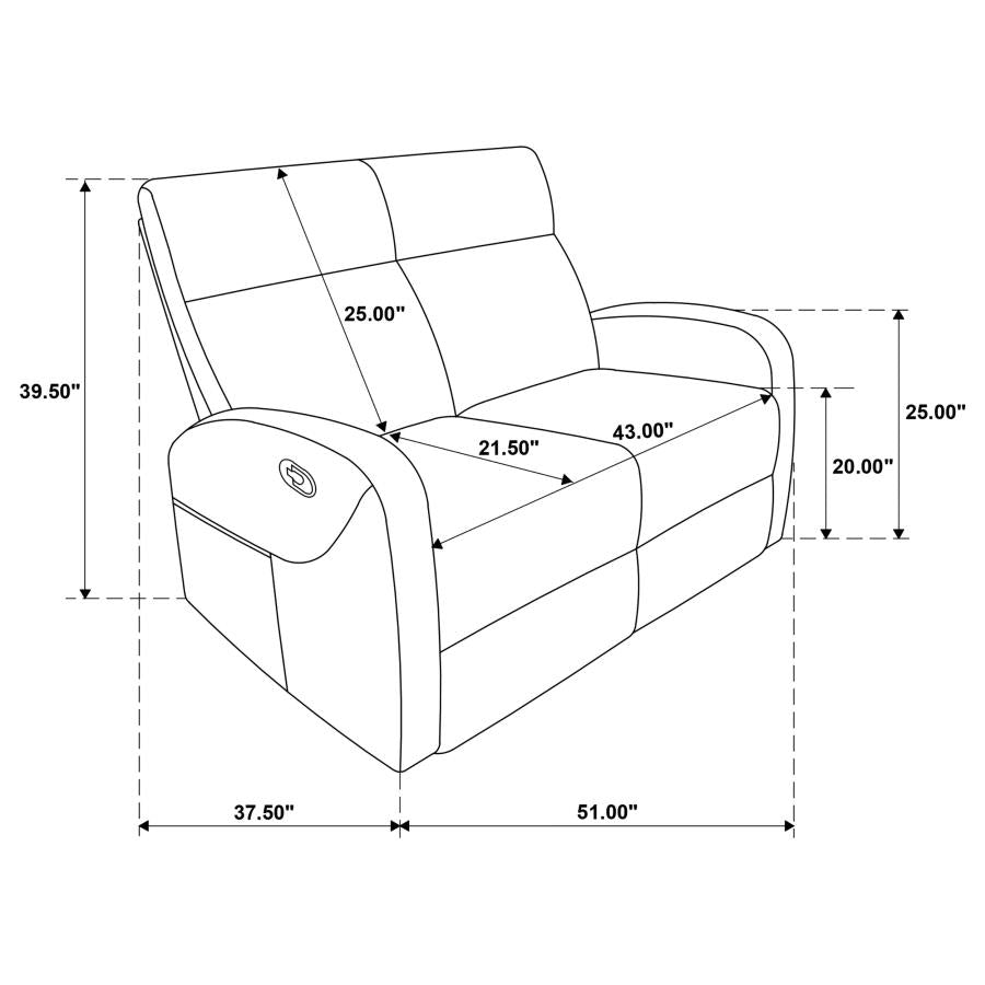 Hamilton 2-piece Chenille Manual Reclining Sofa Set Charcoal Grey