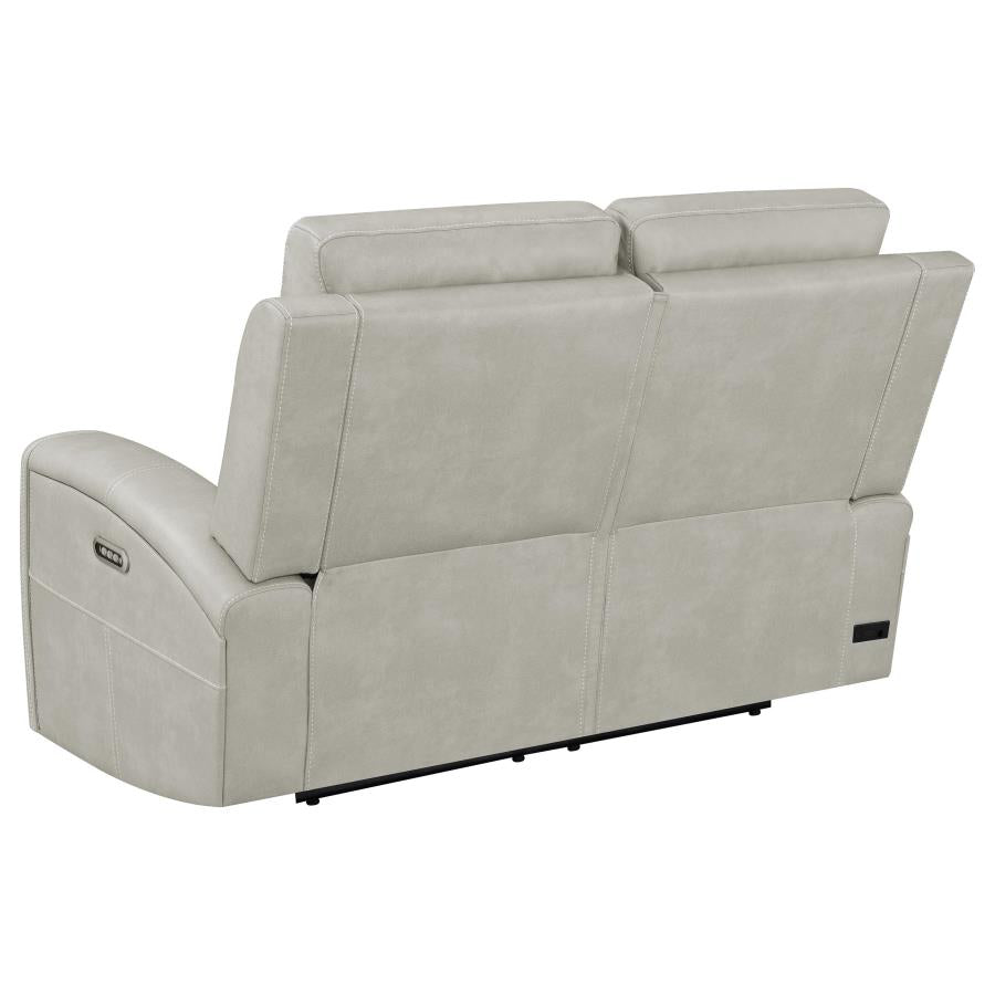 Brickston 2-piece Triple Power Reclining Sofa Set Mushroom