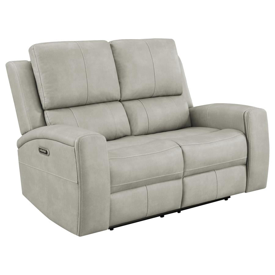 Brickston 3-piece Triple Power Reclining Sofa Set Mushroom