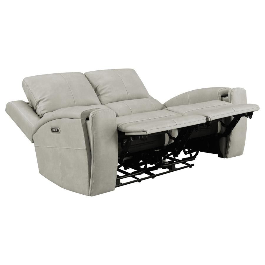 Brickston 3-piece Triple Power Reclining Sofa Set Mushroom